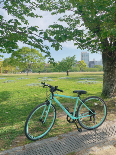 【お引き取り決定】クロスバイク(鍵、ライト付)