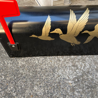 メールボックス mailbox スチール アメリカ 黒 レア ビンテージ インテリアの画像