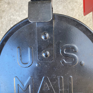 メールボックス mailbox スチール アメリカ 黒 レア ビンテージ インテリアの画像