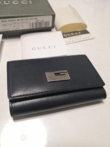  GUCCI　グッチ　キーケース　ネイビー