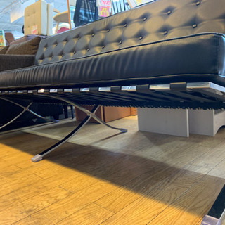 ⭐️ミッドセンチュリーStyle⭐️バルセロナチェア 3人掛け リ