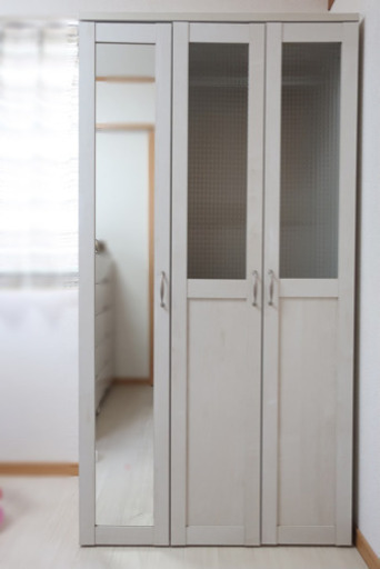 （取引終了）ワードローブ　クローゼット　衣装　ホワイト　白　全面化粧仕上げ