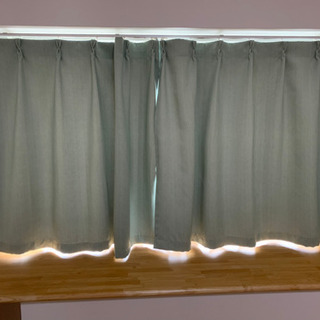 オーダーメイド　遮光カーテン　さわやかなグリーン