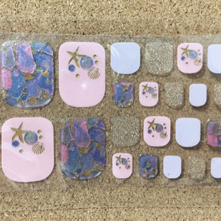 フットネイル シール 足用 ペディキュア シェル 貝 ピンク 可愛い １２の画像