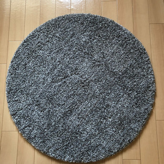【ニトリ】フロアマット　直径90cm【ラグ】