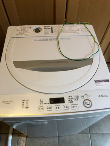 洗濯機４.5k  SHARP ES-GE4D