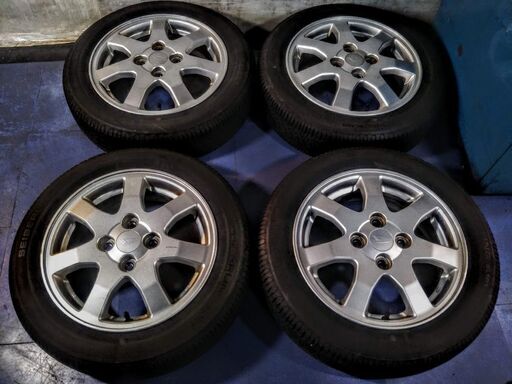 夏 ダイハツ純正 14インチ 軽自動車【富山 手渡しもOK】タント ムーヴ ムーブ ミラ イース ココア トコット ジーノ ウェイク 155/65R14 中古