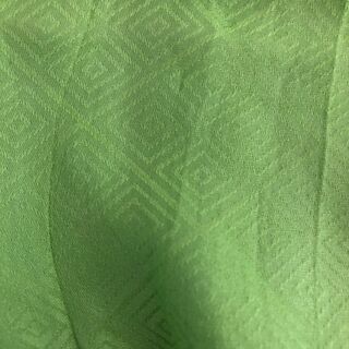 絞り帯揚げと帯締めのセット（緑系）の画像