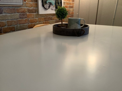 売約済み　お届け?￥500 カフェ風☕️ダイニングテーブル&チェアー×4セット　関節照明おまけ