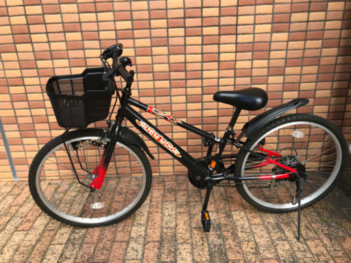 美品！　子供用24インチ自転車　ブラック