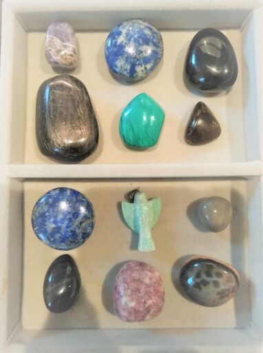 天然石ルース１１ｐｃｓ　＋　ペンダントトップ（天使）１ｐｃ