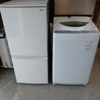 取付無料！完動品！SHARPホワイト冷蔵庫・高性能東芝6kg洗濯機セット 送料無料❗️引っ越し・一人暮らし❗️家電セット・冷蔵庫洗濯機