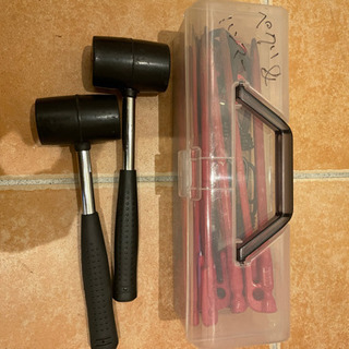 エリッゼステーク 最強28cm レッド粉体塗装 8本セット 日本製ペグの画像