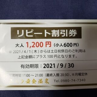 シギラ温泉割引券