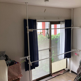 物干し　突っ張り　ポール