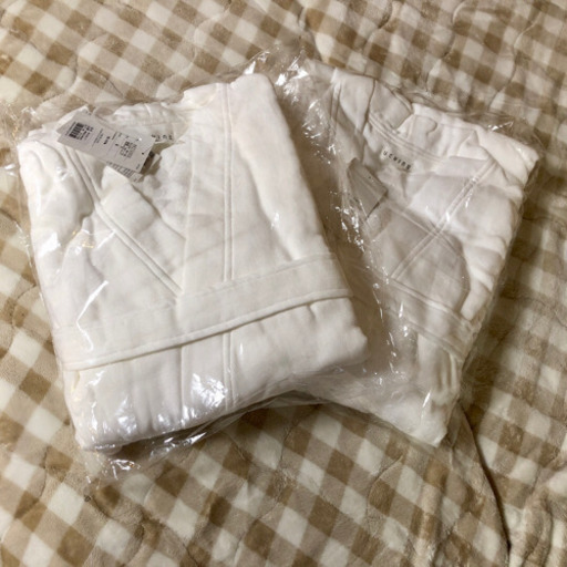 【新品未使用】UCHINO 片面ガーゼローブ　M/Lセット