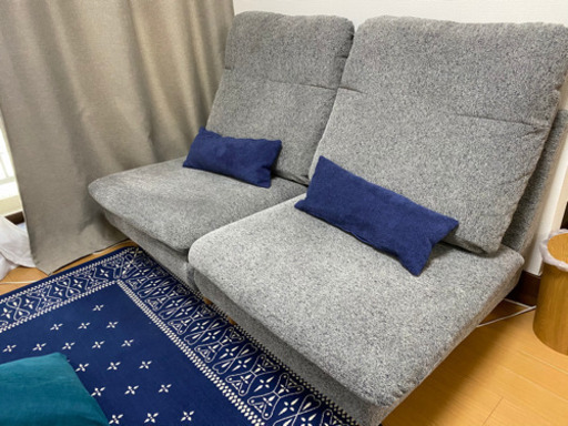 23区ならお届けします！（軒先渡し）二脚セット ソファ＋クッションピロー
