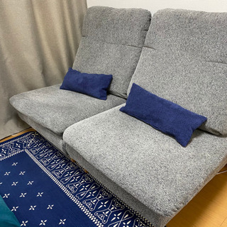 23区ならお届けします！（軒先渡し）二脚セット ソファ＋クッションピローの画像