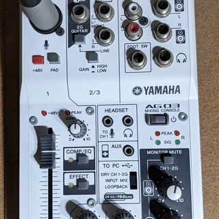 【マイクセット】ヤマハ ミキサーAG03＆マランツプロ MPM-1000＆マイクスタンド USBケーブルでPCに繋ぐだけでマイクが使用可能の画像