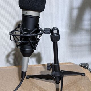 【マイクセット】ヤマハ ミキサーAG03＆マランツプロ MPM-1000＆マイクスタンド USBケーブルでPCに繋ぐだけでマイクが使用可能の画像