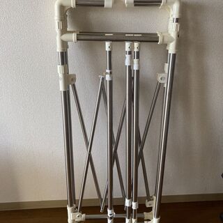 高儀 伸縮ワイド物干し キャスター付
