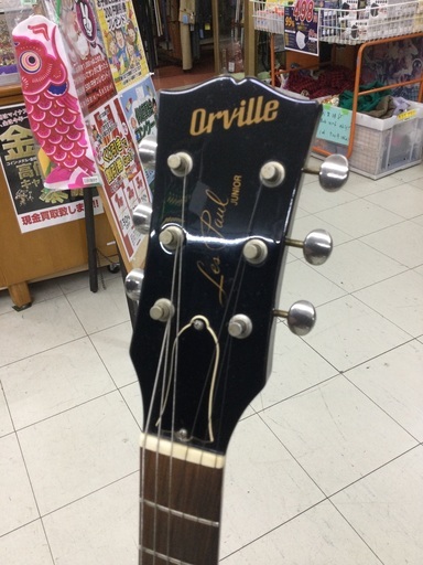 【店頭お渡しのみ】　⭐︎希少⭐︎ レア　Orville（オービル）　レスポール　ジュニア　エレキギター　音出し確認済　本体のみ　¥43