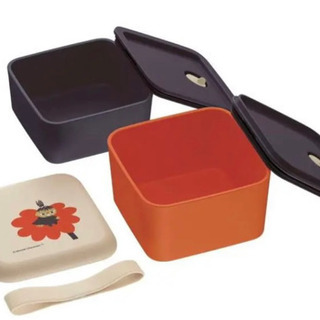 リトルミイ　木目シンプルランチＢＯＸ（ミムラお花）の画像