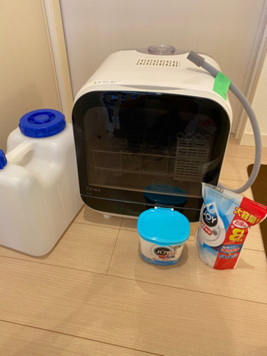 食器洗い機  食洗機専用洗剤＆排水用タンク付き
