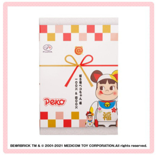 BE@RBRICK 招き猫 ペコちゃん 福 100％ ＆ 400％