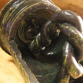 貴重品　ひろ窯　藤井敬之・作　習作・天衣無縫オブジェ③　新品未使用の画像