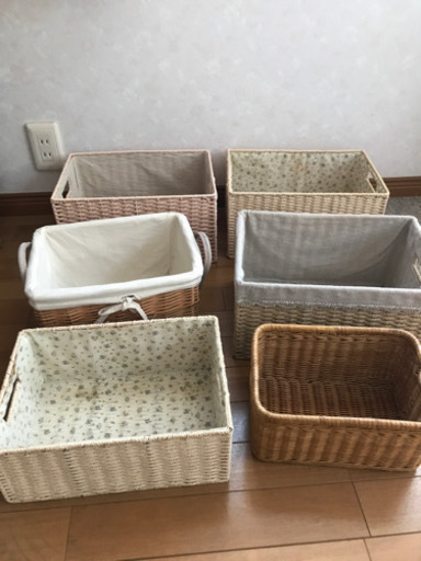 ★【お取引決定】収納カゴ　6点セット