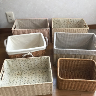 ★【お取引決定】収納カゴ　6点セット