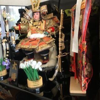 記念写真撮影に最適！　陣羽織付き五月大将人形　愛峰作