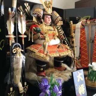 記念写真撮影に最適！　陣羽織付き五月大将人形　愛峰作の画像