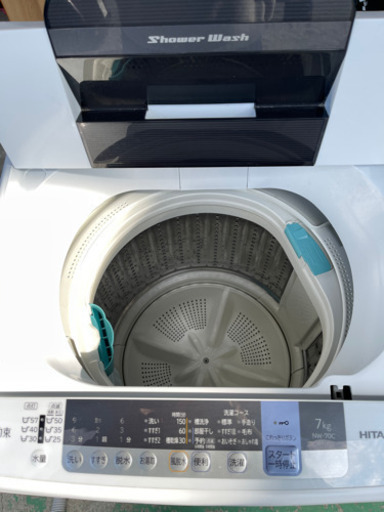 日立　7kg 洗濯機　2019年製　白い約束