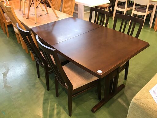 【愛品館八千代店】イバタインテリア　伸長式　ダイニング5点セット 【愛八DN】