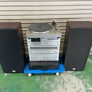 DIATONE ステレオカセットデッキ 3段 スピーカー レコー...