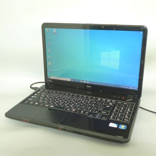 送料無料 HDD640GB ブラック ノートパソコン 中古良品 15.6型 NEC LS150CS1YB Celeron 4GB DVDマルチ 無線 Windows10 LibreOffice