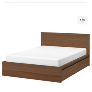 IKEA イケア　収納　ベッド　フレーム　マットレスの画像