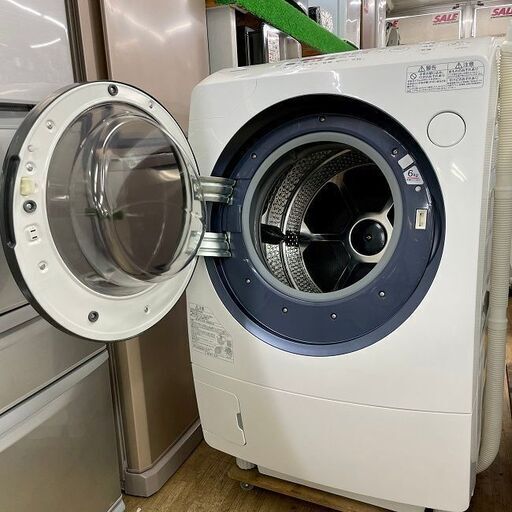 超美品【 TOSHIBA 】東芝 マジックドラム 洗濯9.0㎏/乾燥6.0㎏ ドラム式洗濯機 ヒートポンプ乾燥 低振動・騒音設計 ダブ