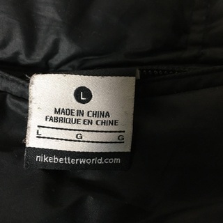 NIKE ナイキ　ダウンジャケット　ダウンコート　Lサイズリバーシブル　黒の画像