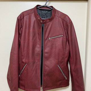 [受付終了]1200円の赤い革ジャン！Lサイズ！