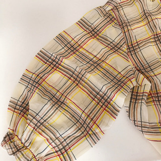 【定価 5,390 円】☆新品☆レイカズン 難あり プチハイチェックシフォンブラウスの画像