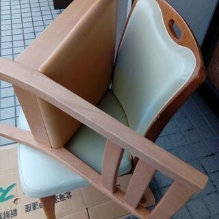 木製ダイニングチェアー　2脚セット