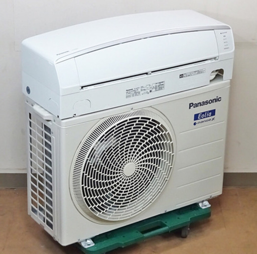 【取引完了】②【取付工事費込み】エアコン14畳用‼️ 2018年製‼️Panasonic【CS-EX408C2-W】‼️中古エアコン取付け販売