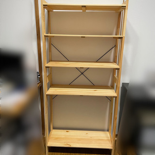 ウッドオープンシェルフ 5段 160cm×75cm カインズ購入 IKEA 無印の画像