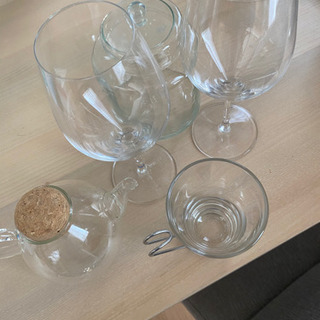 ワイングラス！コップあげます。