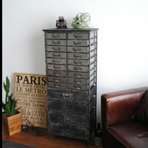 ヴィンテージ 収納棚 ほぼ未使用 ◆レトロ アンティーク クラッシュゲート