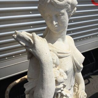 [高級]女神 ガーデニング 天使 人物 石像 女性 庭 玄関　ガーデンオーナメントの画像