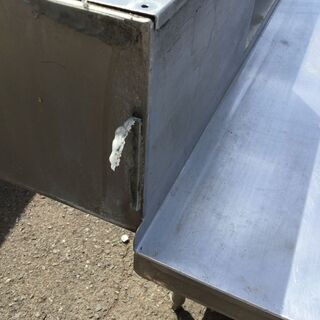 業務用 ステンレス作業台 ソイルドテーブル H98cm W148.5cm D75cm 厨房 飲食店 キッチン 食洗器用の画像